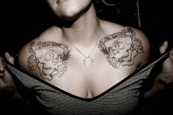 women-chest-tattoos