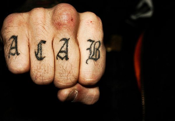 A.C.A.B. tattoo