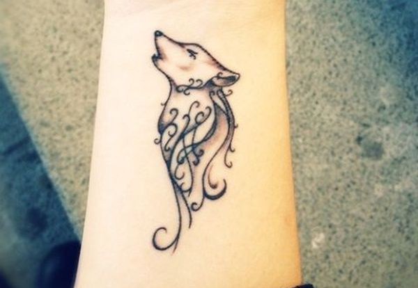 tattoo of  wolf