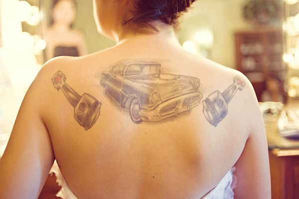 Classic Vintage car tattoos