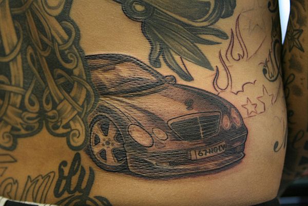 Mercedes Benz tattoo