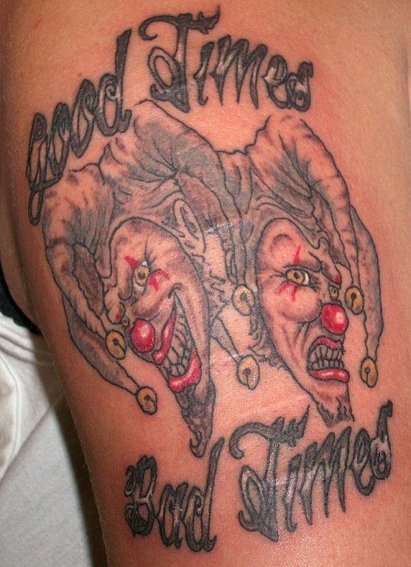 Tragedy and comedy tattoo