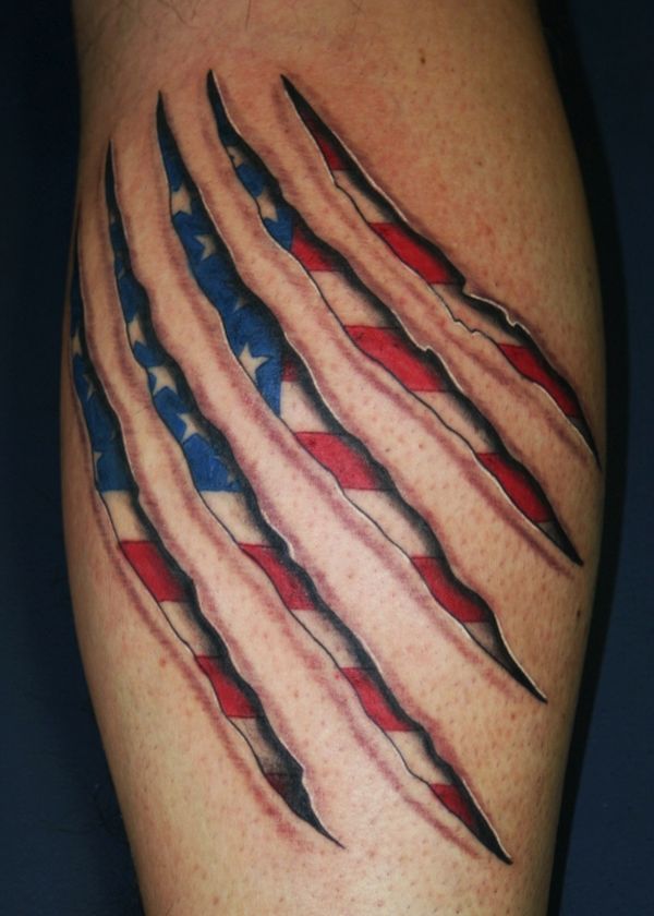 American flag tattoos