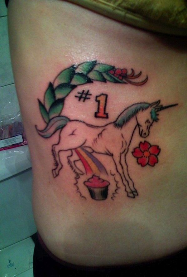 A unicorn on torso