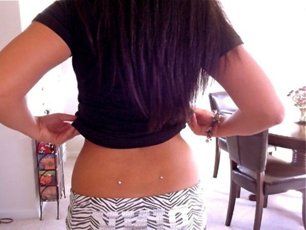 back dimple piercing