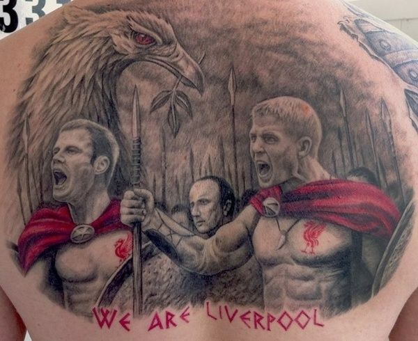 We are Sparta-inspired Liverpool tattoo