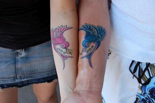 Couple symbol tattoos