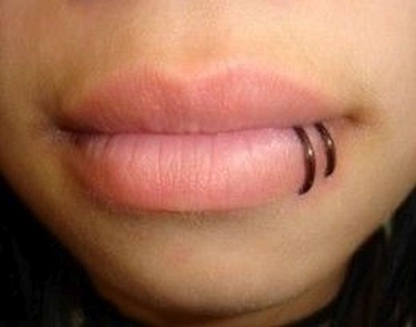 Viper bite piercing